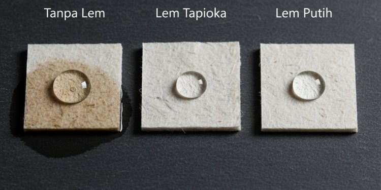 37 Perbandingan Perekat Kertas Daur Ulang Lem Putih Tapioka