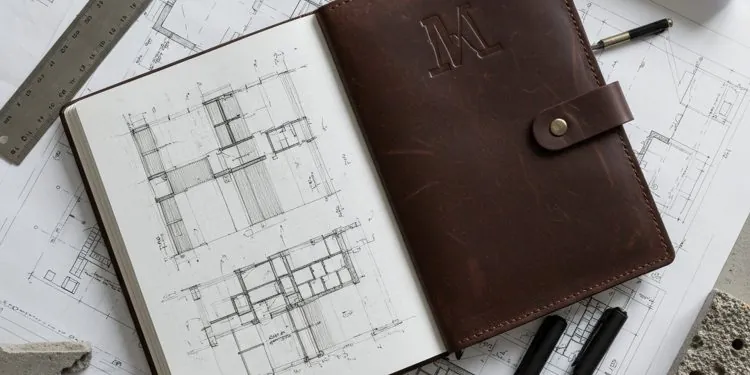 Toolkit Analog Arsitek: Jurnal Kulit Custom Lay-Flat untuk Sketsa dan Desain Presisi