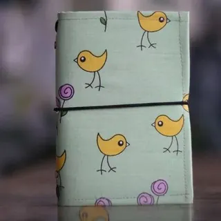 Cute bird embossed notebook cover - decorative custom journal design Cute bird embossed notebook cover - decorative custom journal design