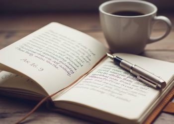 Journal And Coffee With Pen