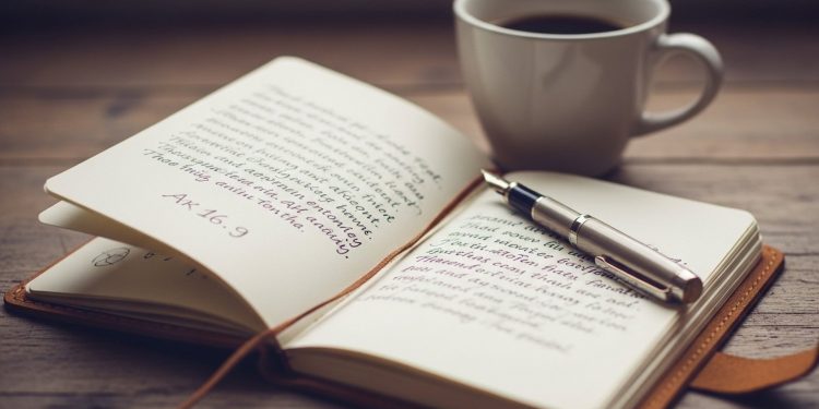 Journal And Coffee With Pen