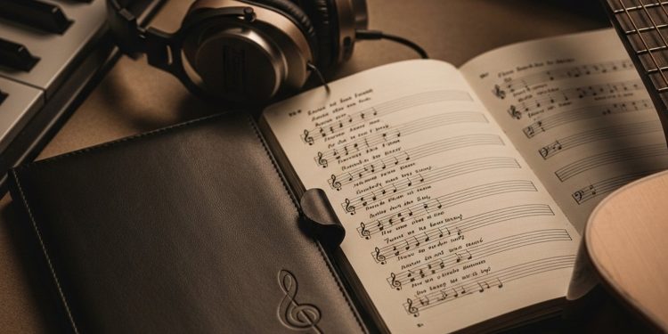 Music Sheet And Instruments Still Life