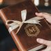 Personalized Leather Journal With Ribbon
