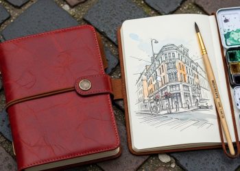 Sketchbook And Watercolor Paint Set