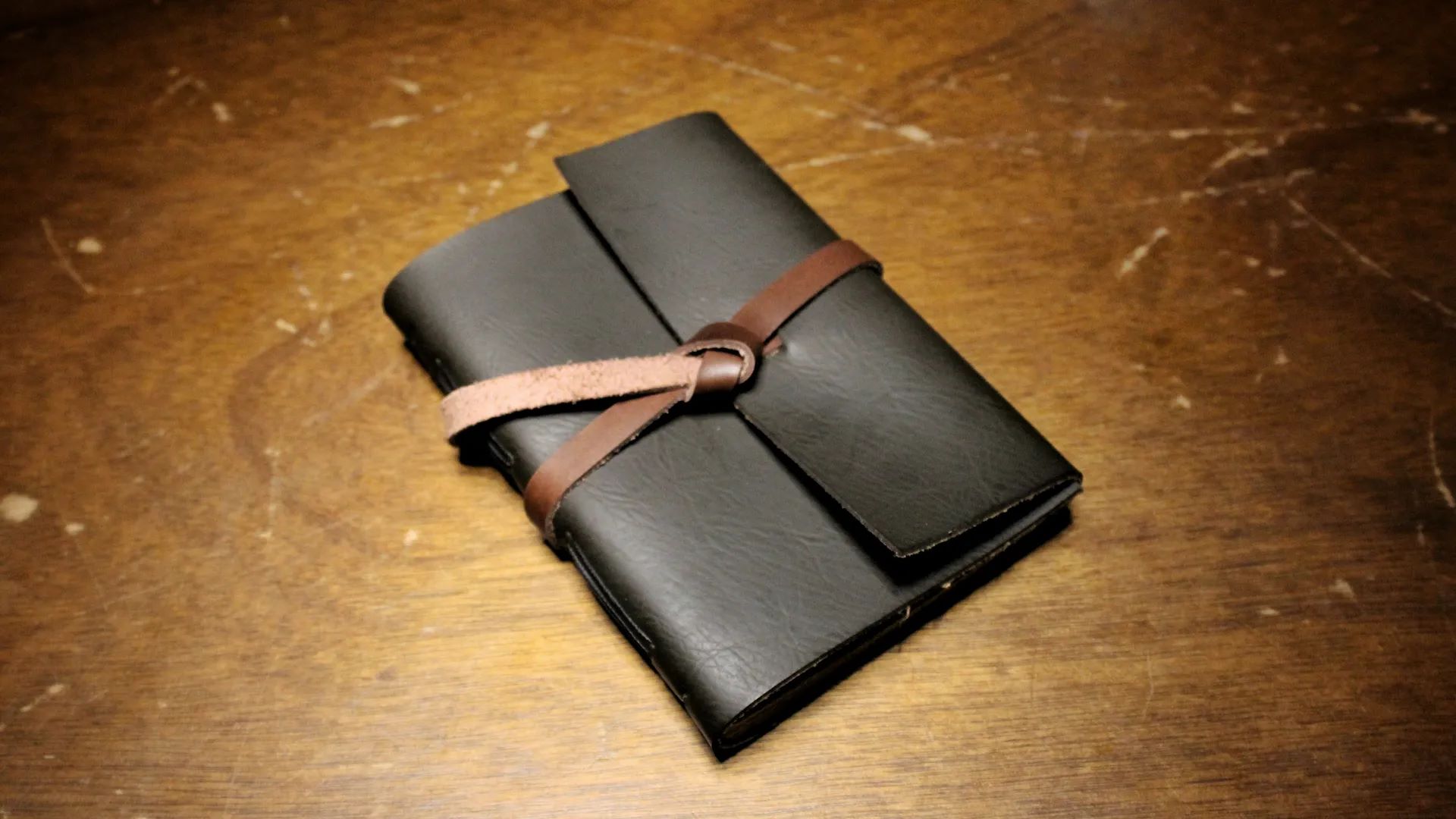 Black Leather Bound Journal Custom Notebook Personalized Journal Standard Order