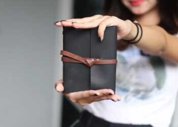 Black Leather Notebook Journal Custom Notebook Personalized Journal Standard Order 1