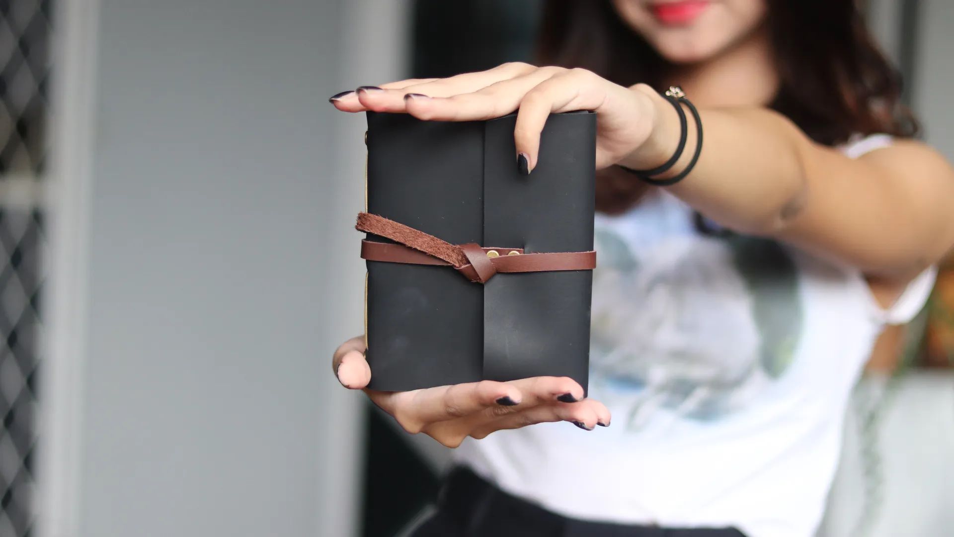 Black Leather Notebook Journal Custom Notebook Personalized Journal Standard Order 1