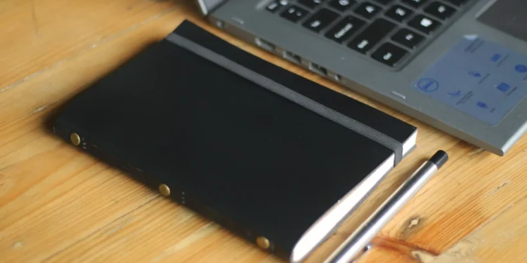 Black Leather Notebook Pen Custom Notebook Personalized Journal Standard Order