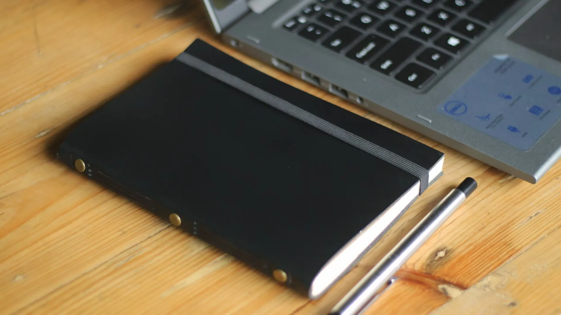 Black Leather Notebook Pen Custom Notebook Personalized Journal Standard Order