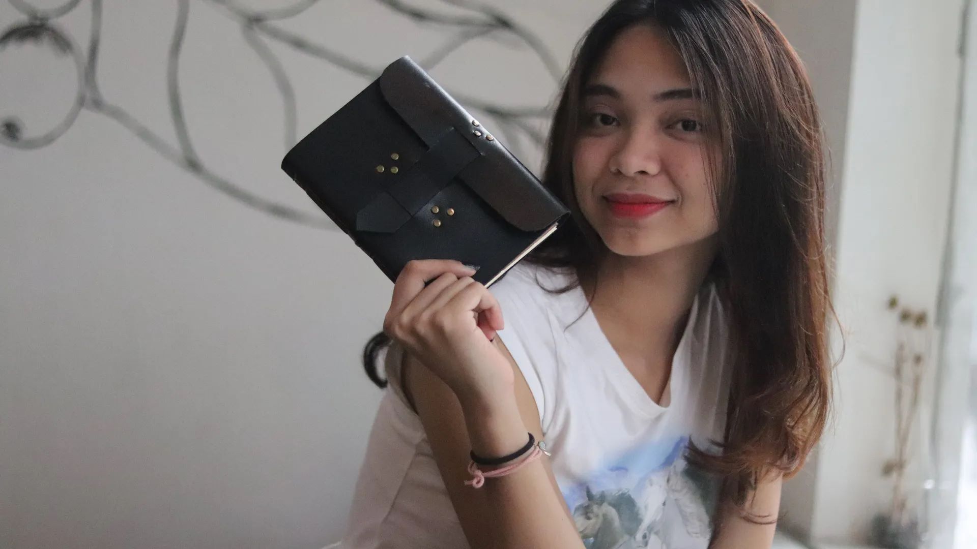 Black Leather Notebook Woman Custom Notebook Personalized Journal Standard Order 1