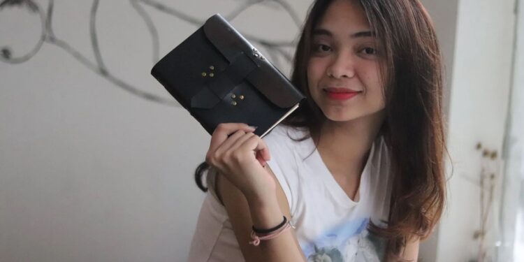 Black Leather Notebook Woman Custom Notebook Personalized Journal Standard Order