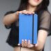 Blue Notebook Woman Hands Custom Notebook Personalized Journal Standard Order