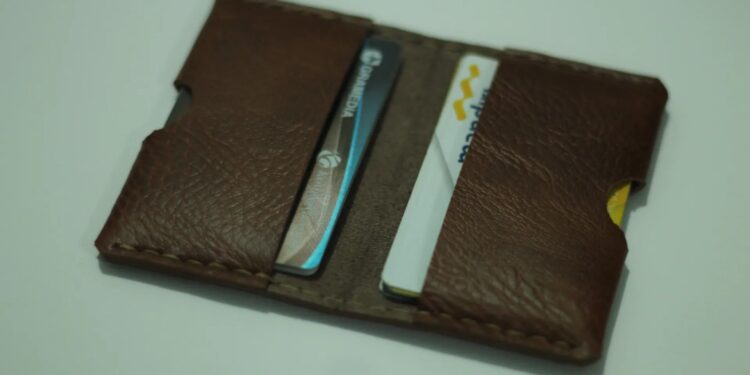 Brown Leather Card Holder Wallet Custom Leather Wallet Personalized Cardholder Standard Order