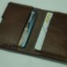 Brown Leather Card Holder Wallet Custom Leather Wallet Personalized Cardholder Standard Order