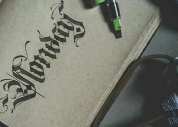 Calligraphy Notebook Design Art Writing Custom Notebook Personalized Journal Standard Order