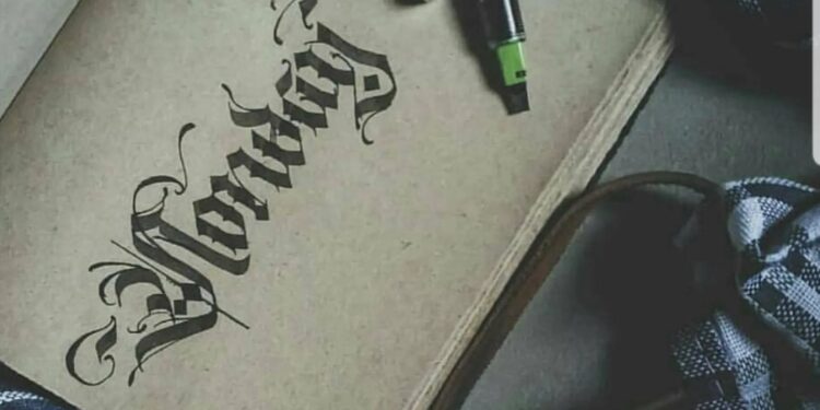 Calligraphy Notebook Design Art Writing Custom Notebook Personalized Journal Standard Order