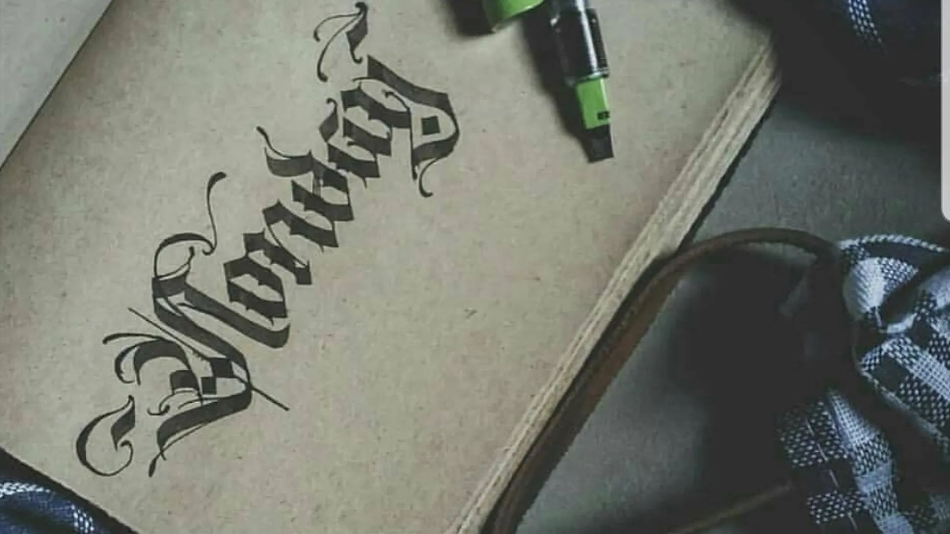 Calligraphy Notebook Design Art Writing Custom Notebook Personalized Journal Standard Order