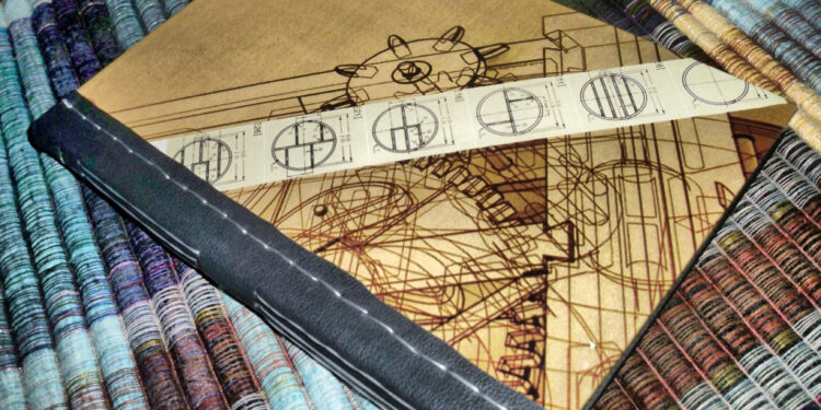 Geometric Fabric Covered Notebook Hibrkraft 5