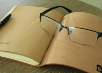 Kraft Paper Notebook Pen Glasses Custom Notebook Personalized Journal Standard Order