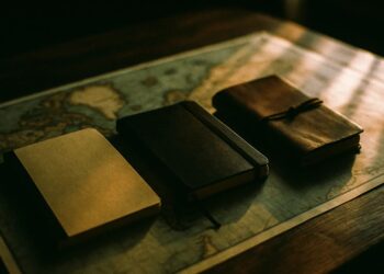 Leather Bound Notebooks On Map Custom Notebook Personalized Journal Standard Order