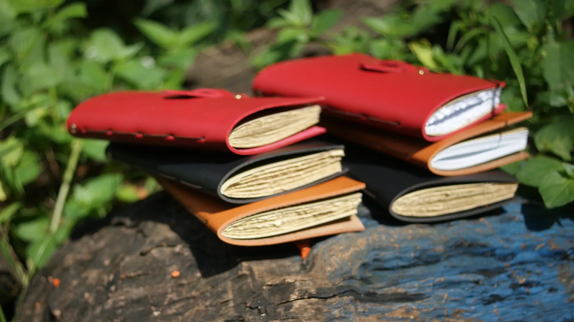 Leather Bound Notebooks Stack Custom Notebook Personalized Journal Standard Order 2