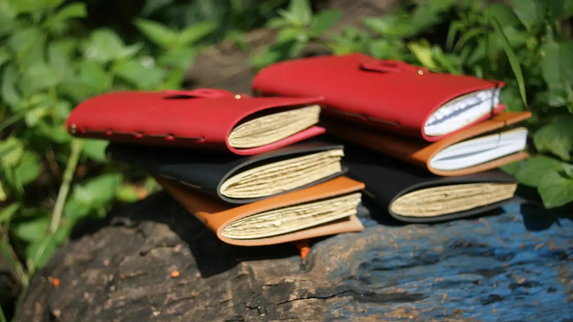 Leather Bound Notebooks Stack Custom Notebook Personalized Journal Standard Order 2
