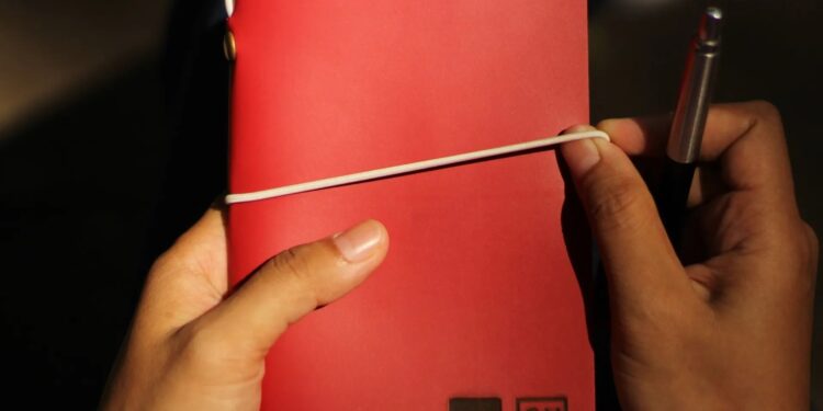 Red Leather Notebook Writing Custom Notebook Personalized Journal Standard Order