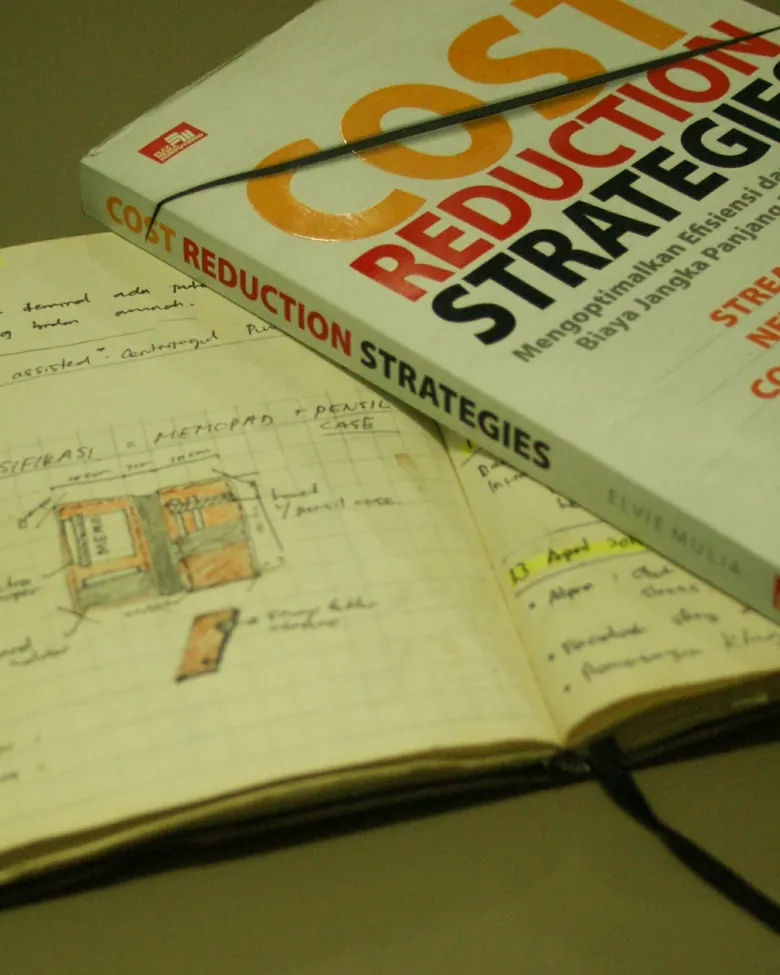 A Caesar project design sketch in a notebook