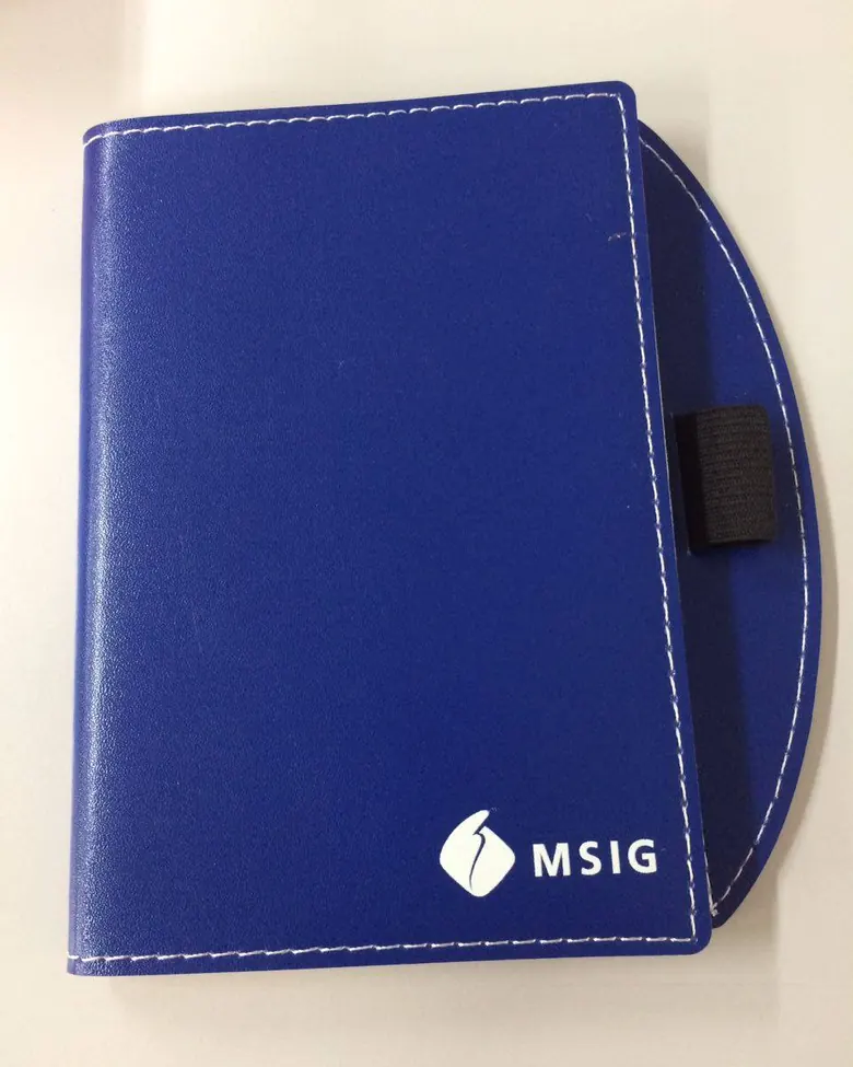 Buku catatan kulit untuk MSIG