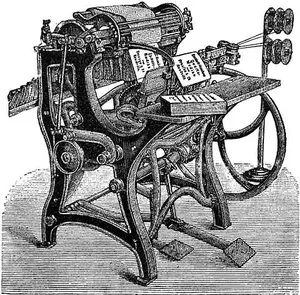 Fig. 13. Mesin jahit kawat dari Preuße & Co. di Leipzig.