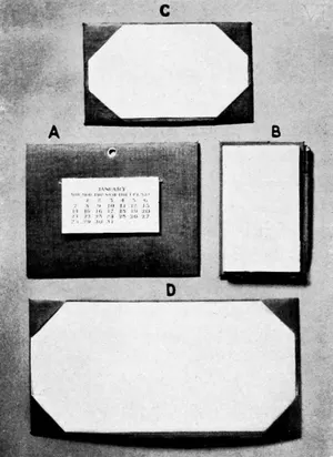 Plate VII. Mounts and pads made by children.