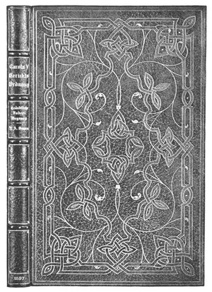 Carols V. Gerichtsordnung (1597) Vine colored Levant—inlays of red and green leather. Interlacing bands and decoration tooled in gold.
