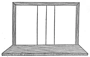 Figure 4—Sewing Bench with 3 cords attached.
