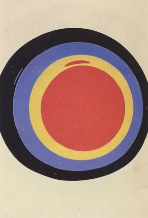 Trying of Colors for Nonpareil Marble. Black 3 to 4-1/2 inches in diameter. Blue, yellow and red in rings within each other. See Page 105 .