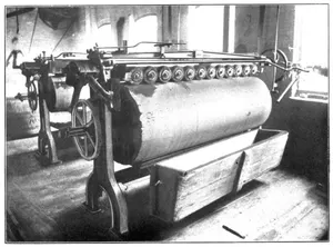 Fig 6.—Sir John Turney’s Scudding Machine for Sheep Grains.