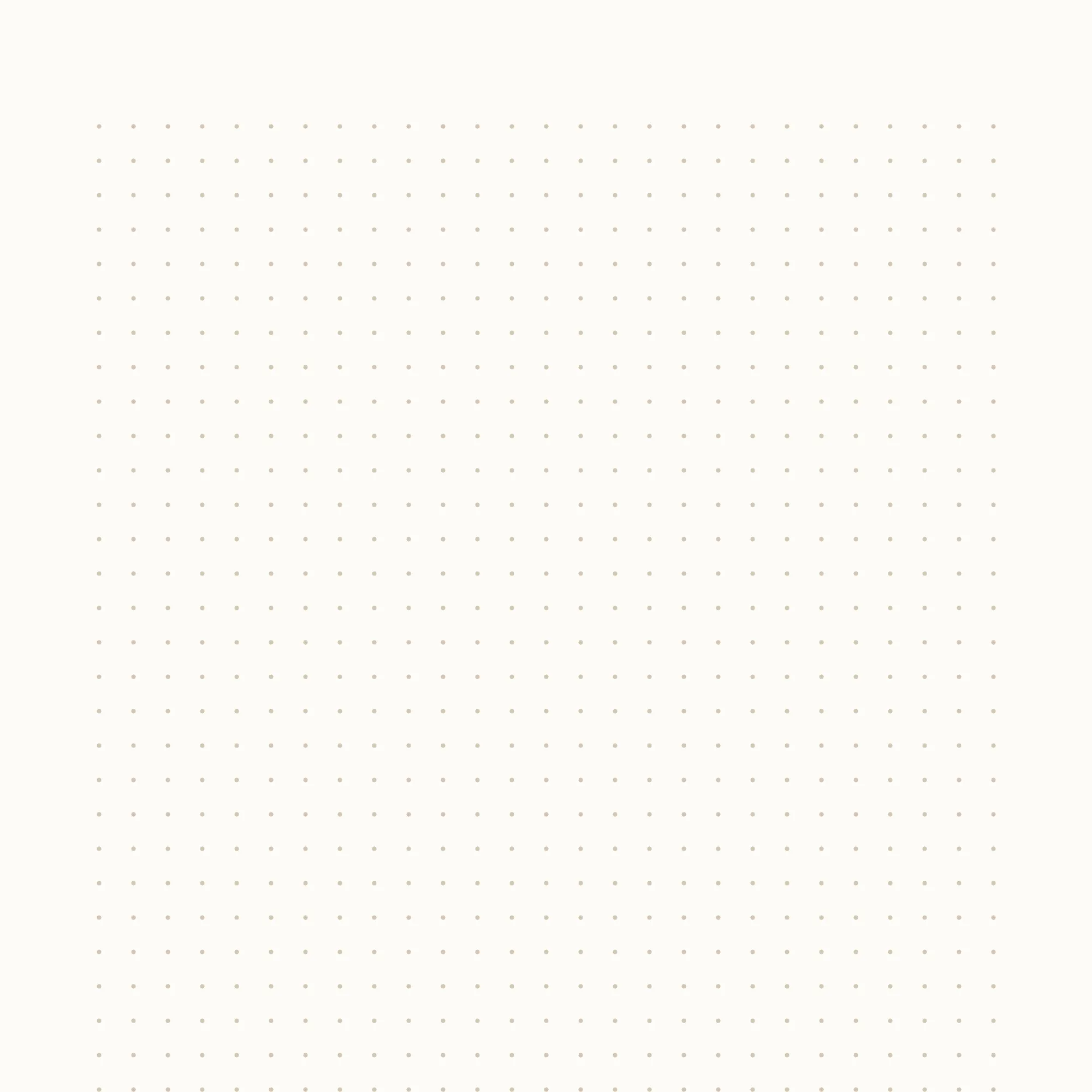 A close view of the fine dot grid, the dots four millimetres apart in both directions.
