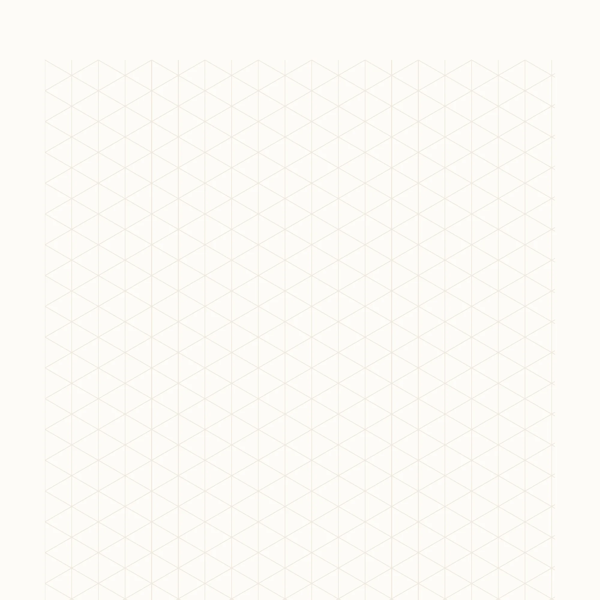 A close view of the isometric grid, faint lines crossing at sixty degrees to form small triangles.