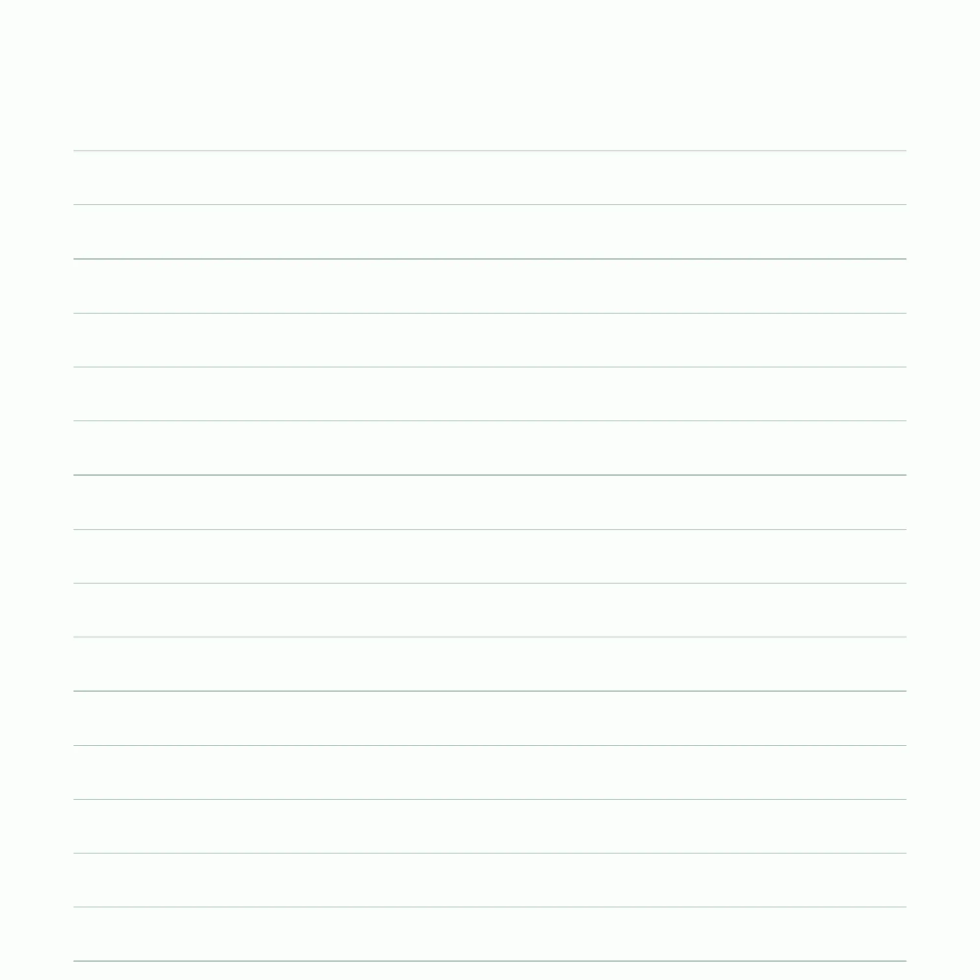 A close view of the ruling, evenly spaced horizontal lines running the full width of the page.