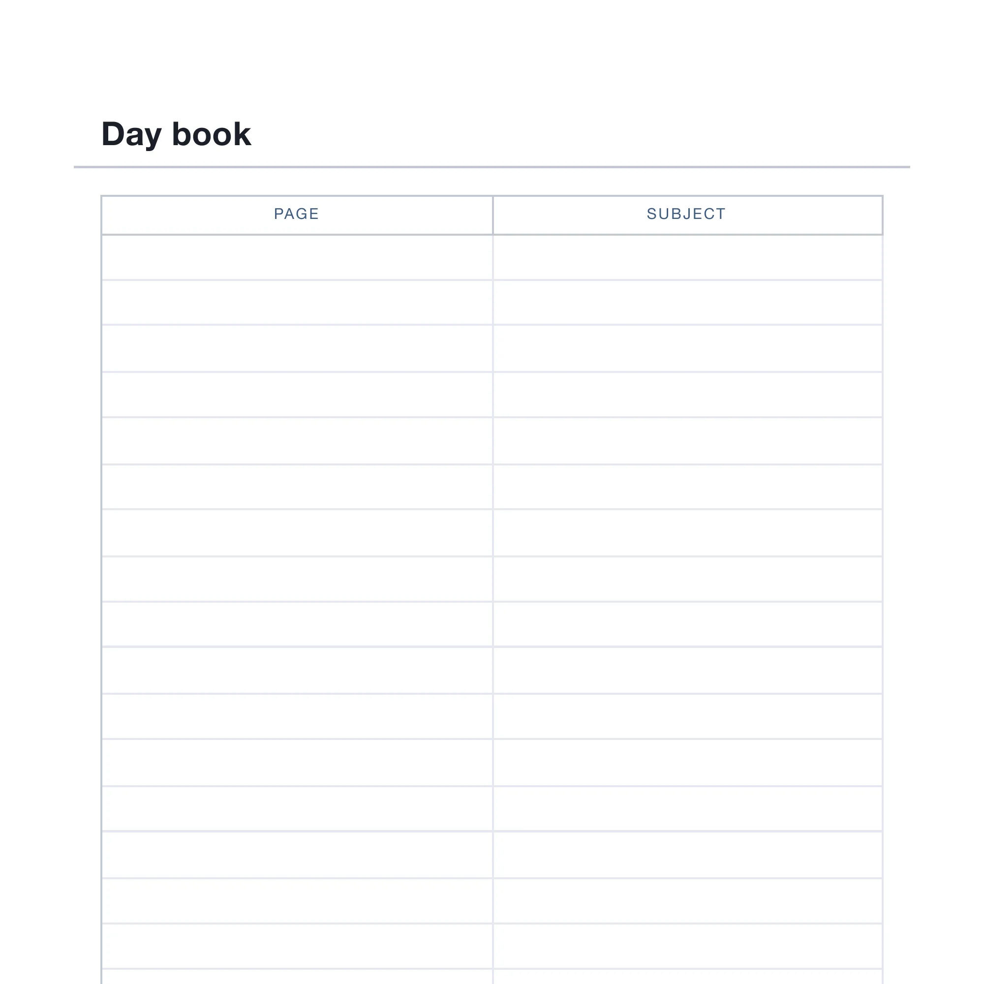 A close view of the dot grid that fills the body of the book, the dots five millimetres apart in both directions, under a printed running head reading Notes.